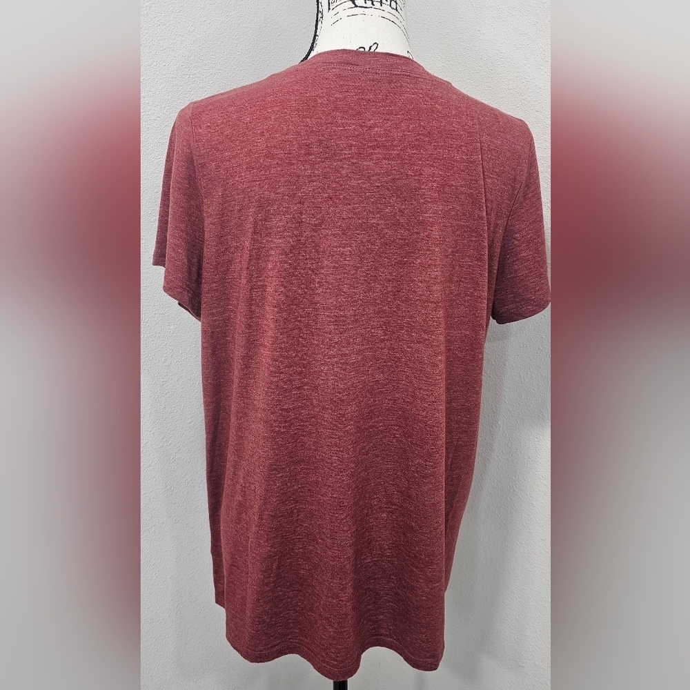 Torrid Womens Worth A Shot Slim Fit Crew  Short Sleeve Tee Brick Red Size 0/L/12 - Picture 5 of 13